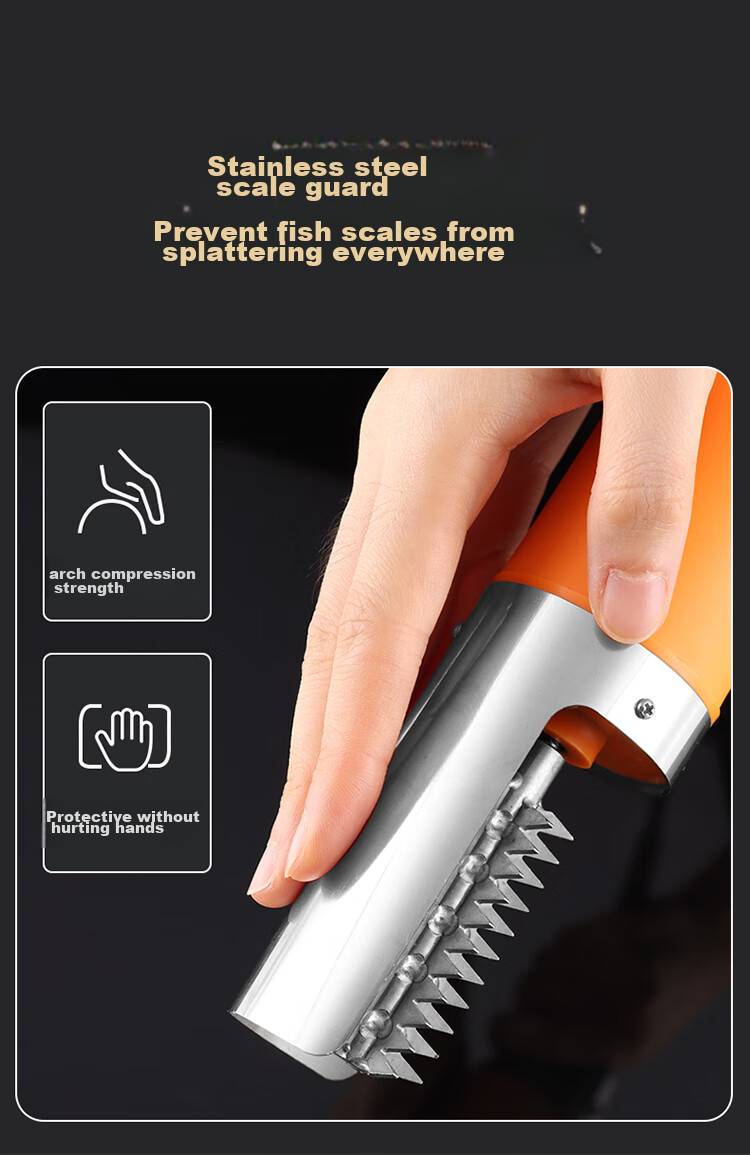 BJ Electric Fish Scale Remover, Fish Scale Removal Tool, Fish Scale Scraper, Electric Fish Scale Scraping Machine 10