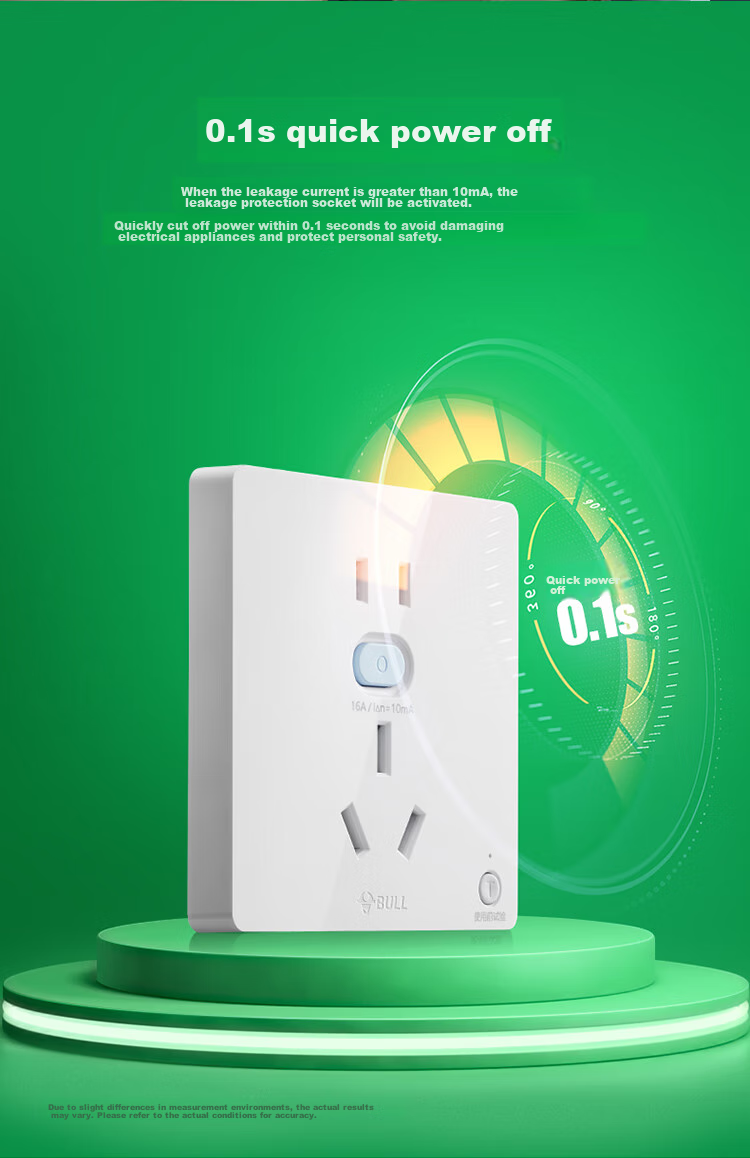 BULL Switch Socket GTP Series, 16A Five-Hole Socket with Leakage Protection, GTPZ229 Concealed Installatio 3
