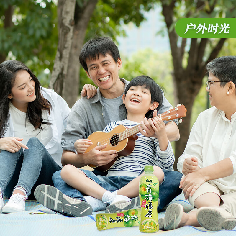 康师傅 青梅绿茶  果味茶饮品量贩 饮料整箱装 500ml*15瓶 热门商品