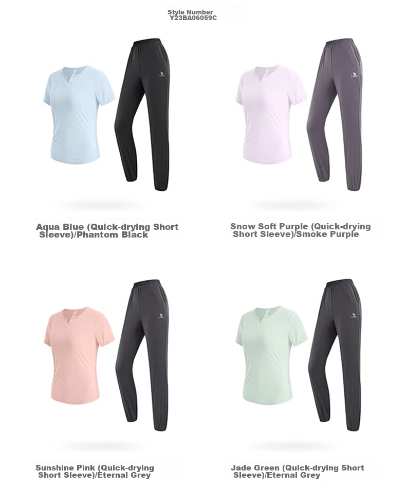 CAMEL Women's Sportswear Set, New Yoga Fitness Pilates Elastic Short-Sleeve Top And Long Pants, Anti-Exposure Two-Piece Athletic Outfit 45