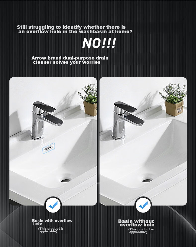 ARROW Sink Drain Pipe, Basin Drain Kit, Washbasin Drainage System, Sink Drainage Pipe, Anti-Odor 3