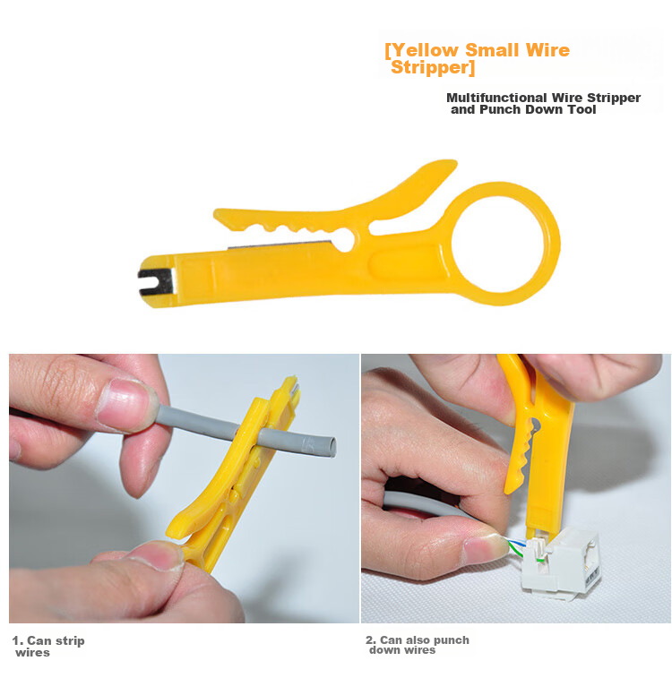 Jingmingshu NF-1206 Network Tool Kit, Network Cable Crimper, Cable Tester, Wire Stripper, RJ45 Connectors, Network Tools, Network Tool Set 23