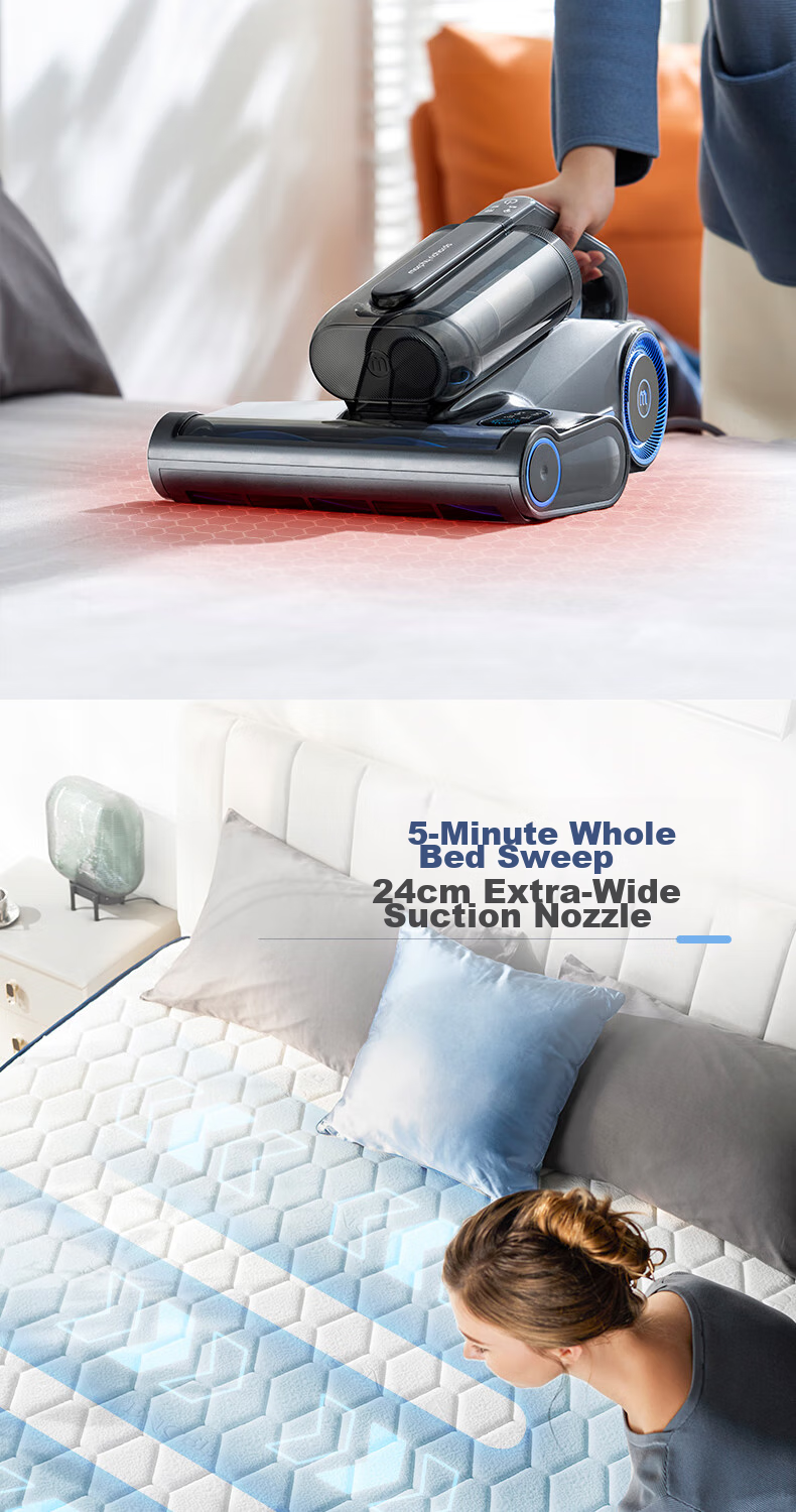 Morphyrichards Steam Mite Remover for Bed And Home Use, Baby Mite Remover, Ultrasonic High-Temperature Steam 100% Mite Removal Vacuum Cleaner, High-Temperature Ironing Machine, Powerful Mite Removal Machine MR3102 17