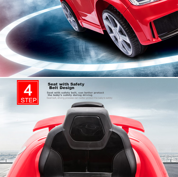 BeRica Electric Ride-On Car for Children, Audi Authorized Remote Control Toy Car for Boys And Girls, Rideable Vehicle, Baby Gift 15