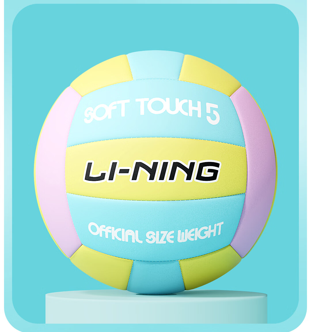Li-Ning No. 5 Machine-Stitched Volleyball, Middle School Entrance Exam Training, Standard Inflatable No. 5 Ball for Middle School Students' Physical Test, Soft Leather Foam, Gentle on Hands 10