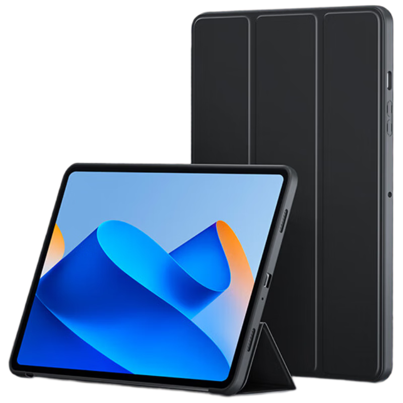 BIAZE Protective Case for Huawei MatePad 2023, 11-Inch Tablet Computer, Smart Sleep/Wake, Slim, Shockproof, Tri-Fold Stand PB425-Kongang Black