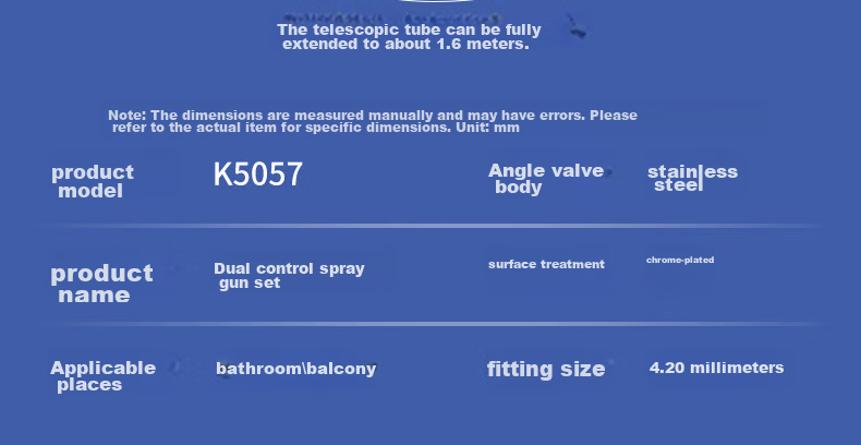 KEGOO Toilet Spray Gun Companion Angle Valve One-In Two-Out Set, Bathroom Pressure-Increasing Flush Spray Head Water Distributor Tee K5057 12