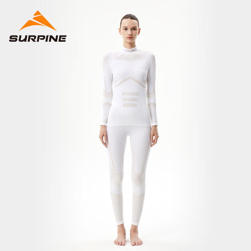SURPINE Женская термофутболка для катания на лыжах, быстросохнущая, влагоотводящая, компрессионная