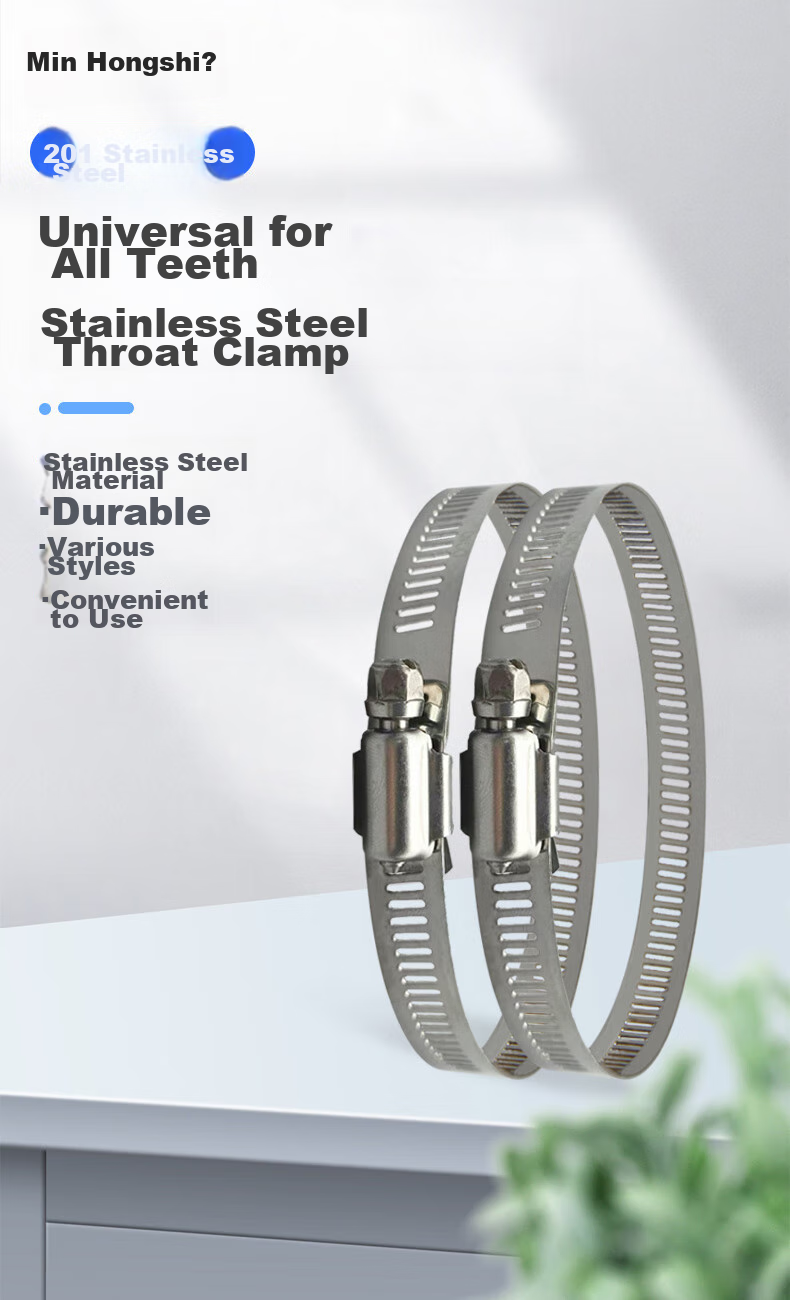 Minhongshi Camera Clamp Bracket, Full Steel Clamp, Stainless Steel Hose Clamp, Electrical Wire Pole Clamp, Stainless Steel Pipe Clamp Ring, Diameter 400MM 1