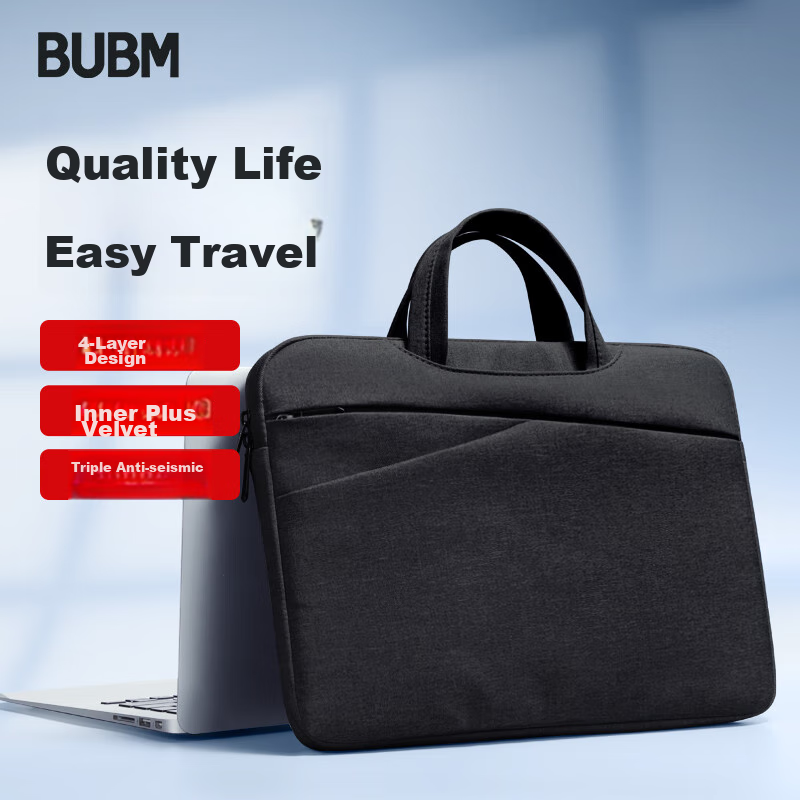 BUBM Laptop Sleeve for Apple, Dell, HP Computers, Handheld 15.6-Inch Notebook Protective Case, Unisex Lenovo Inner Bag