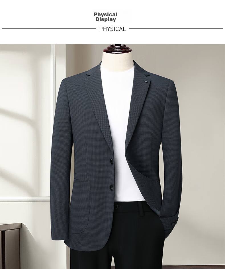 FIRS Anti-Wrinkle Non-Iron Men's Four-Season Business Casual Suit Jacket Professional Workwear Outerwear 13