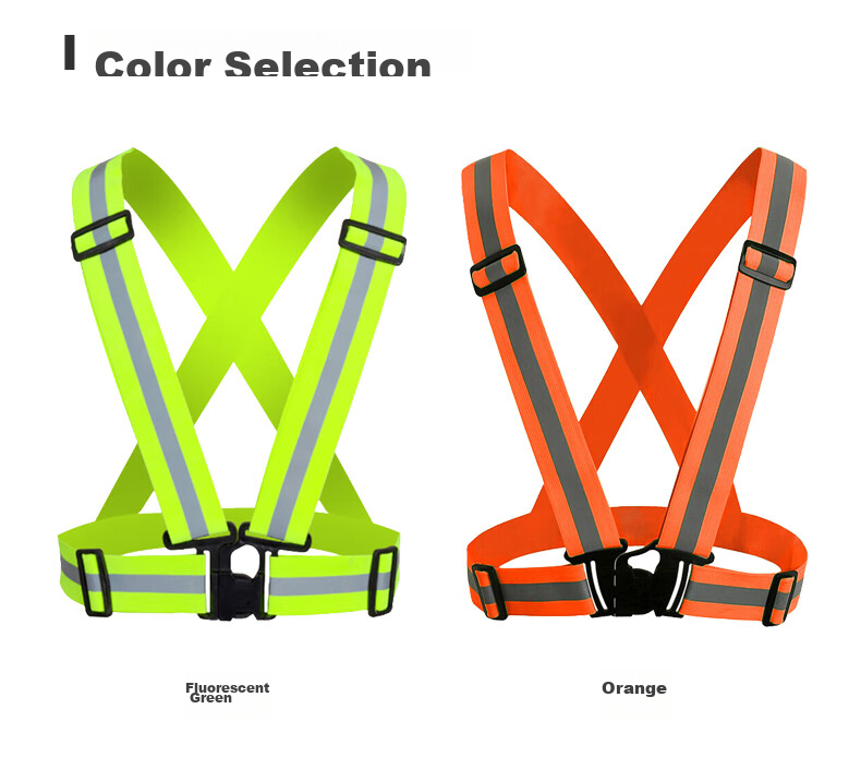 GUANNUODA Reflective Adjustable Elastic Vest, Municipal Construction Safety Warning Vest, Reflective Vest, Customizable 10