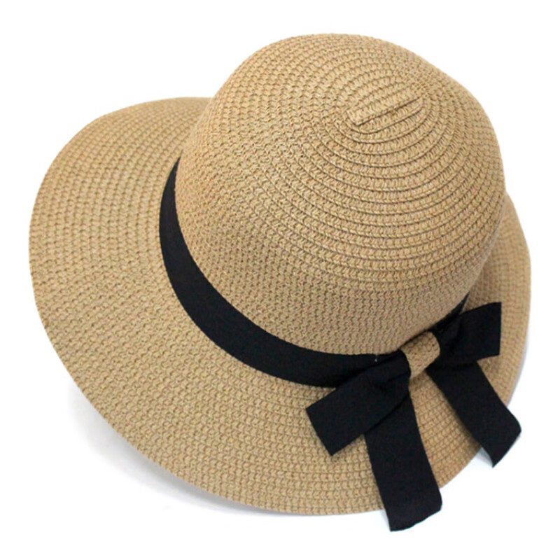 GLO-STORY Women's Sun Hat Outdoor Straw Hat for Travel, Beach, Korean Style Butterfly Bow Trendy WMZ824172