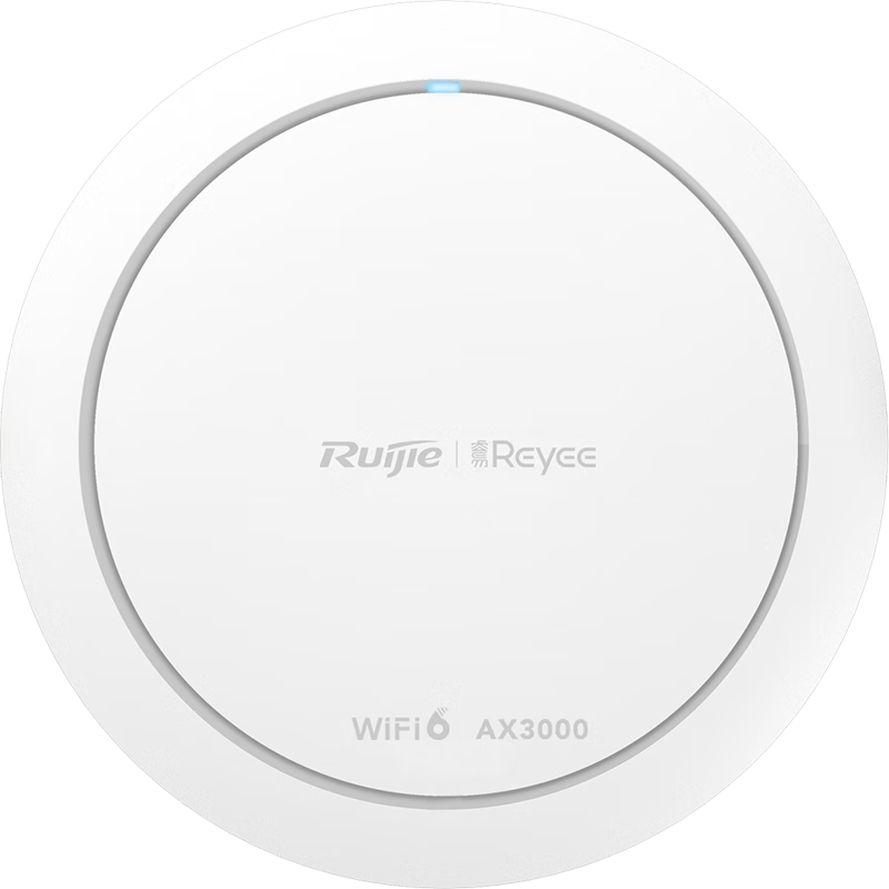 Ruijie Wireless Ceiling-Mounted AP WiFi 6 RG-EAP262(E), Gigabit Dual-Band 3000M, 160MHz Bandwidth, Enterprise-Grade Whole-House WiFi Router, Suitable for Large Apartments And Offices