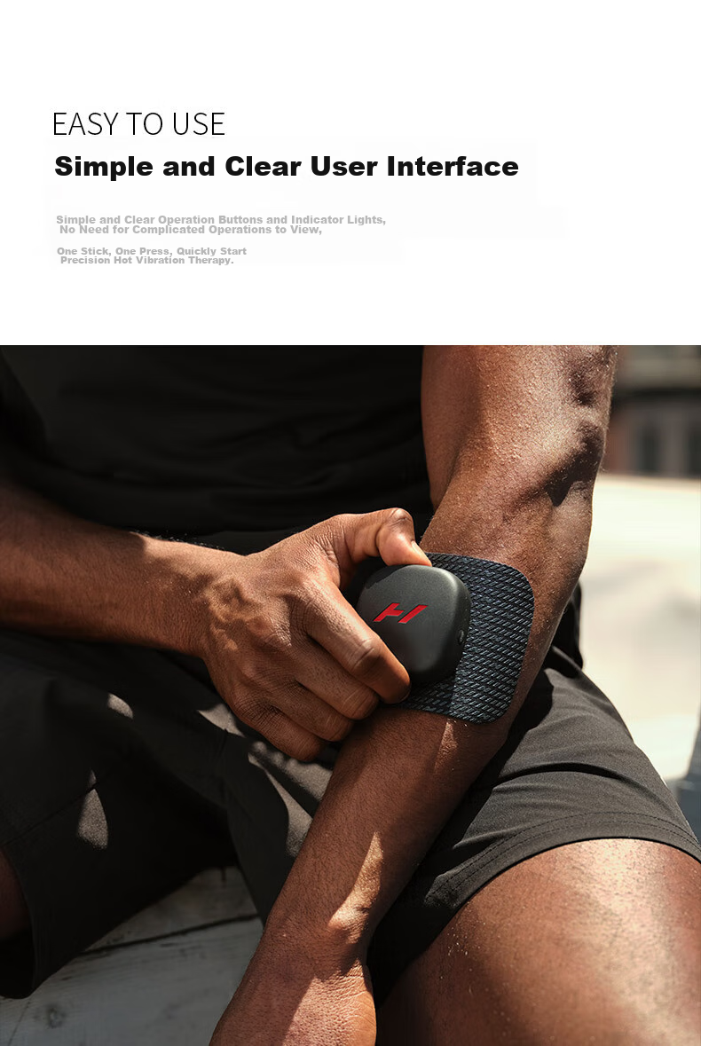 HYPERICE Massage Device with Heat Therapy, Vibration And Muscle Relaxation, Portable Magnetic Patch, Venom Go, Gift for Me 5