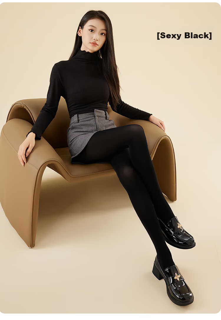 Ordifen Tights, Autumn Women's Thin Style, Bare Leg Effect, Pantyhose, Slight Pressure Slimming, Beautiful Legs, 120D1 Skin Color 1 Black 12