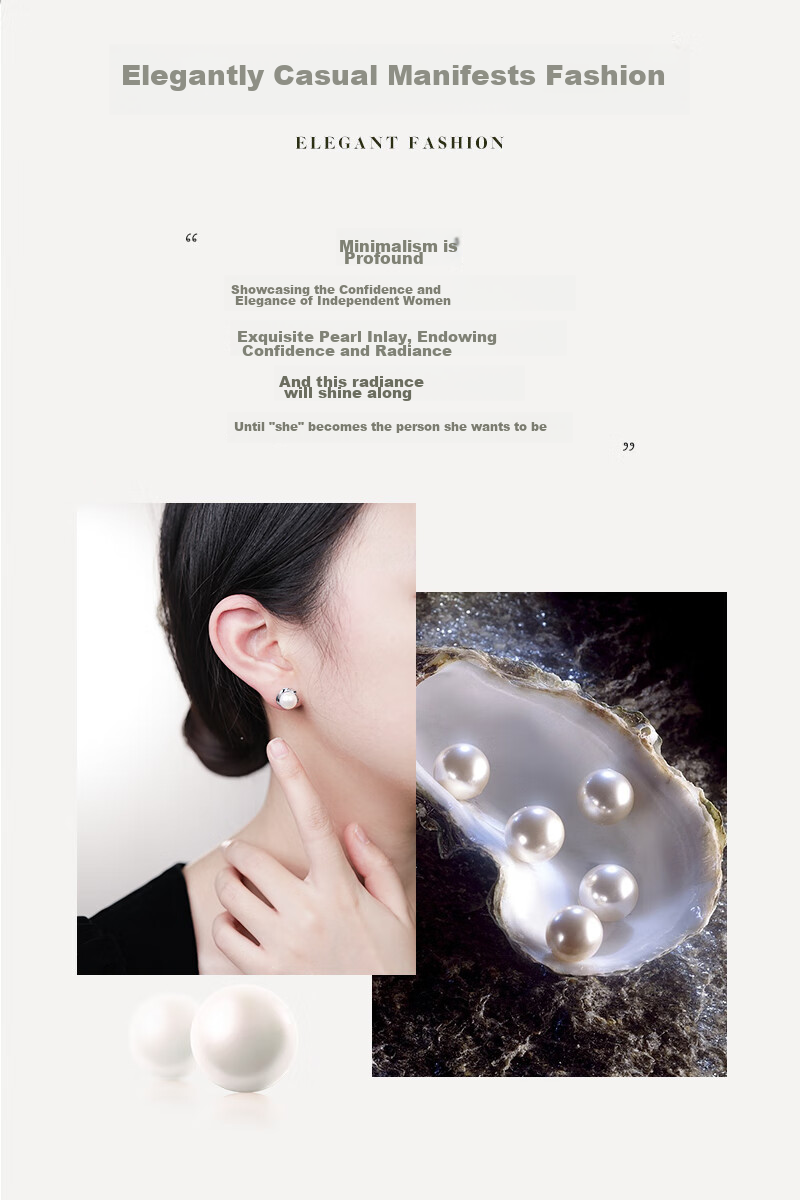 MANHE S925 Silver Stud Earrings for Women, Freshwater Pearl Earrings, Birthday Valentine's Day Gift for Girlfriend Or Mother 3