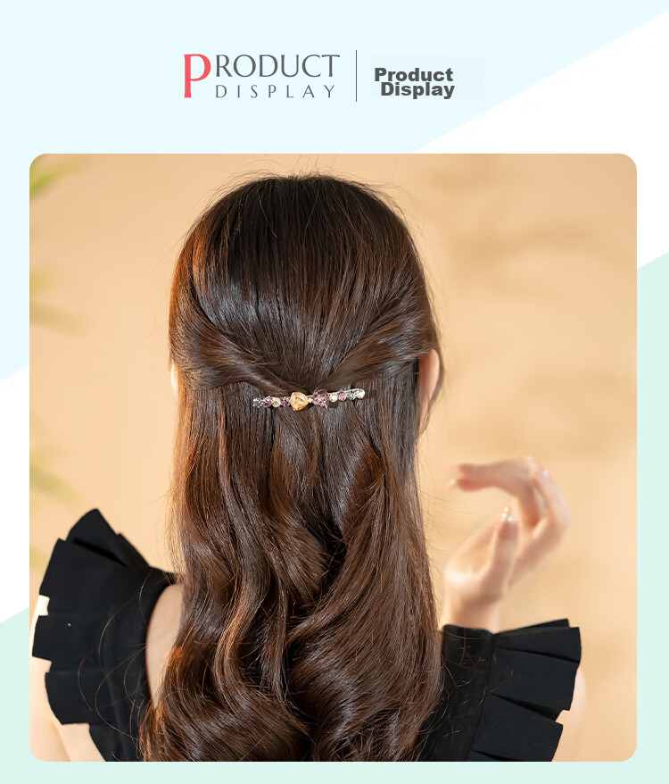 CHIMERA Niche Design Bow Hair Clip, Barrette, Half-Updo Clip, Side Clip, Hair Accessory for Women, Mid-Autumn Festival Gift 4
