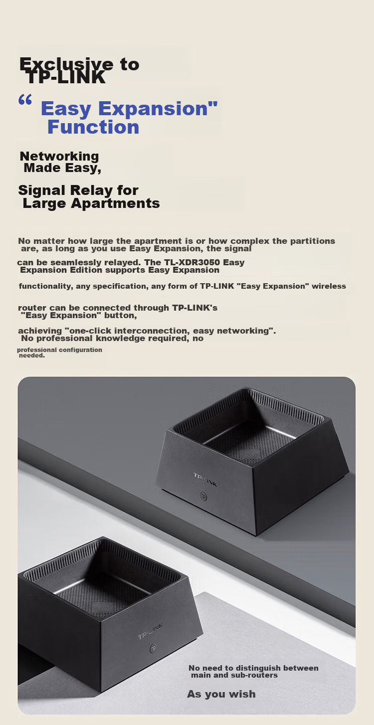 TP-LINK AX3000 Full-Featured WiFi 6 Gigabit Wireless Router, 5G Dual-Band Gaming Router, Easy Mesh, 3000M Wireless Speed XDR3050 9
