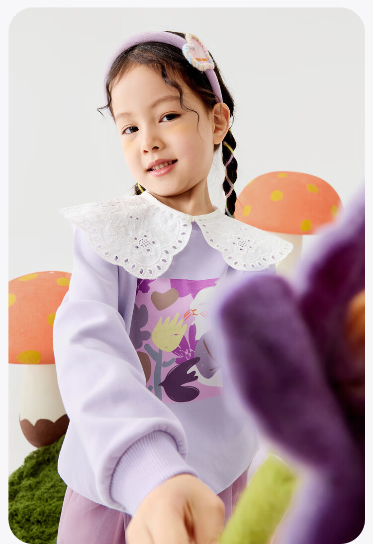 Minibala Children's Sweatshirt, Spring New Arrival, Kids' Long-Sleeve Top [Artist Collaboration] 7