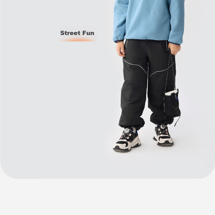 BALABALA Children's Clothing, Boys' Pants for Autumn And Winter, Girls' Sports Pants for Older Children, Kids' Long Trousers, Windproof 9