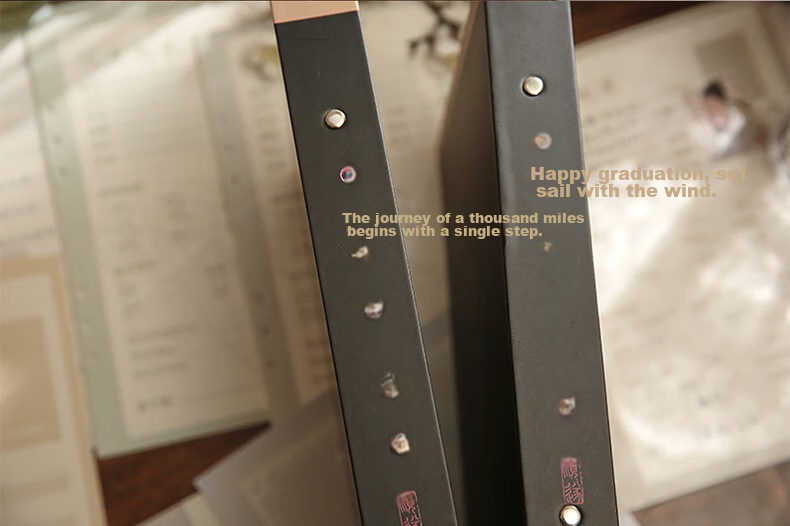 Jiamo Children's Loose-Leaf Growth Record Album, DIY Manual, Kindergarten Baby Transparent Photo Album, Commemorative Book, Certificate Collection Book, Girl's Photo Pink Version, New Year Gift 5