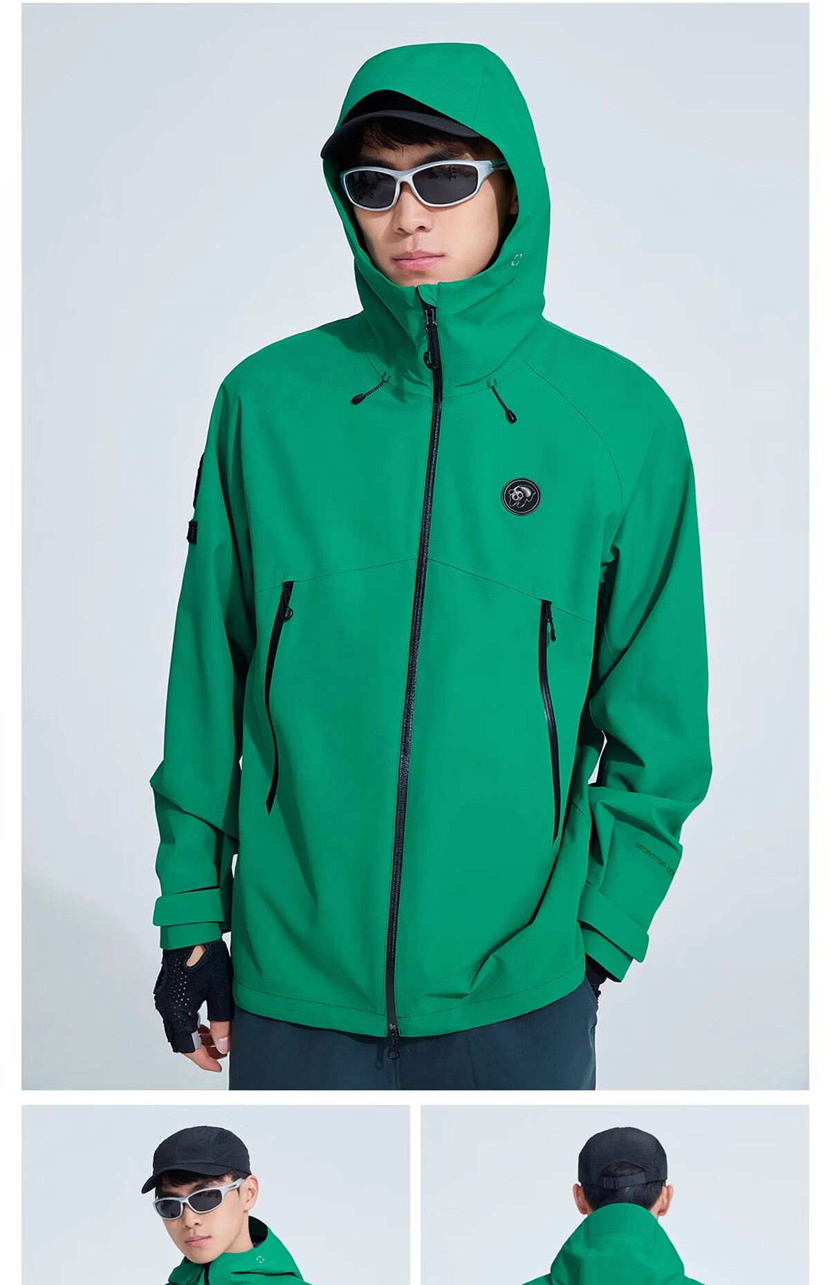 CAMEL Panda Series Hard Shell Waterproof Windproof Outdoor Mountaineering Jacket Cycling Coat A35BA6B113 M 25