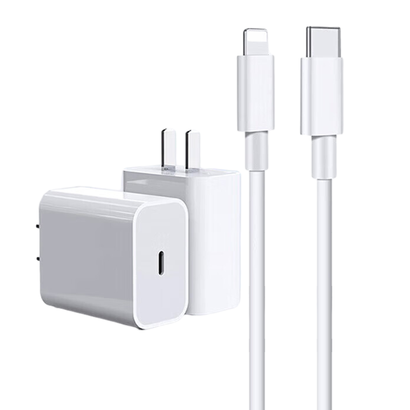 KOVOL Compatible with Apple 30W Charger Set, PD Fast Charging Adapter Cable, Compatible with 20W IPhone 14/13/12/11 Pro Max/Plus/iPad Tablet