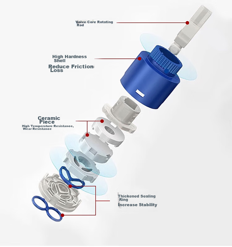 Larsd Shower Faucet Mixer Valve Set, Bathroom Cold And Hot Three-Way Shower Switch, Bathtub Mixer Faucet LD10203 15