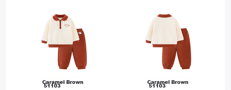 Minibala Long-Sleeve Set for Boys And Girls, Children's Sporty Preppy Style Sweatshirt And Pants Two-Piece Spring Outfit [Artist Collaboration] 20