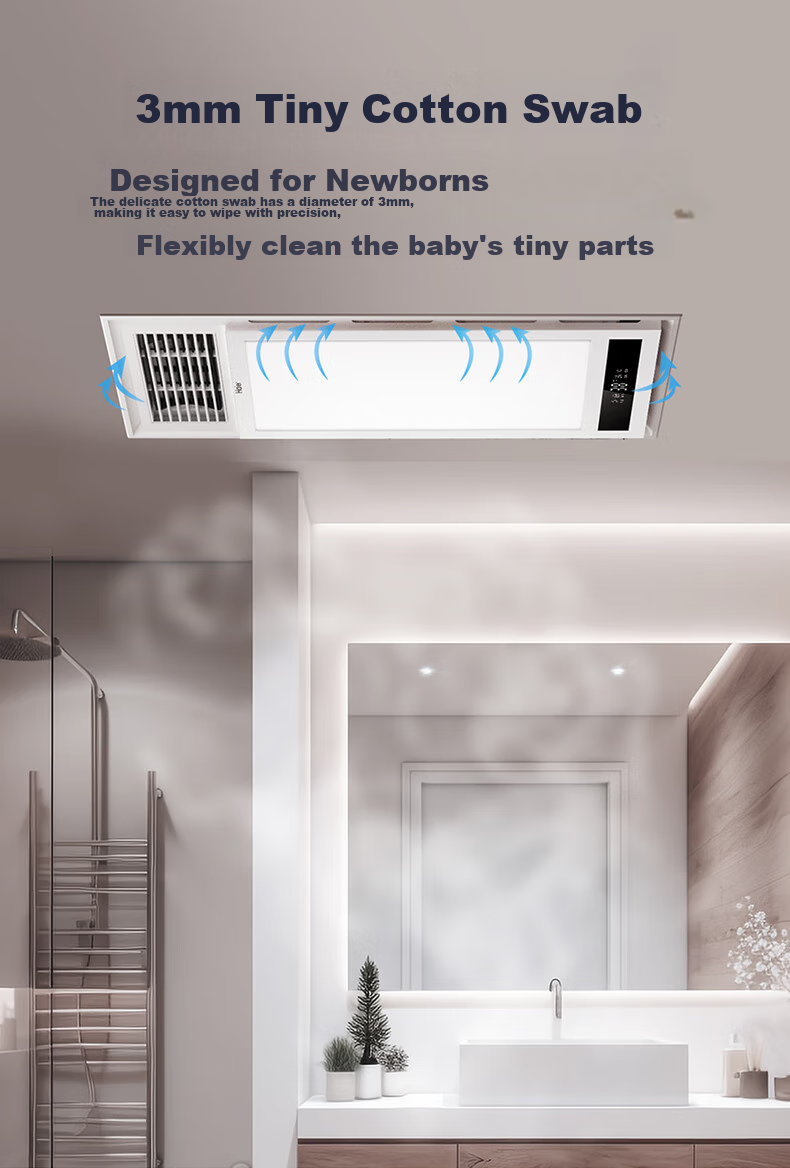 Haier Wind And Heat Bathroom Heater, High-Power Dual-Motor Piano Key Switch, Multifunctional Bathroom Heater Light, Bathroom Warm Air Machine M4X 6