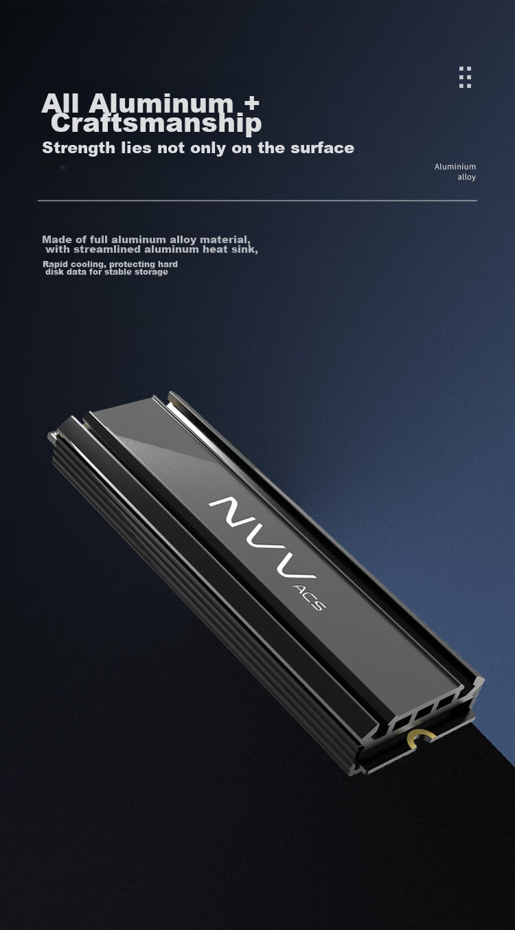 NVV M.2 Solid State Cooling Vest, SSD Thermal Paste Cooling Pad, PS5 Aluminum Alloy Heat Sink Cooling Sticker NT-GT1 2