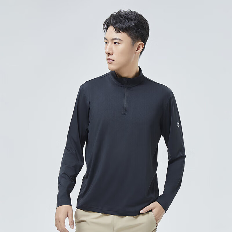 SCALER Outdoor Long-Sleeve T-Shirt for Men, Spring And Summer New Arrival, Ice Rainbow Silk, Moisture-Wicking, Quick-Drying, Simple Running Sports Top for Women