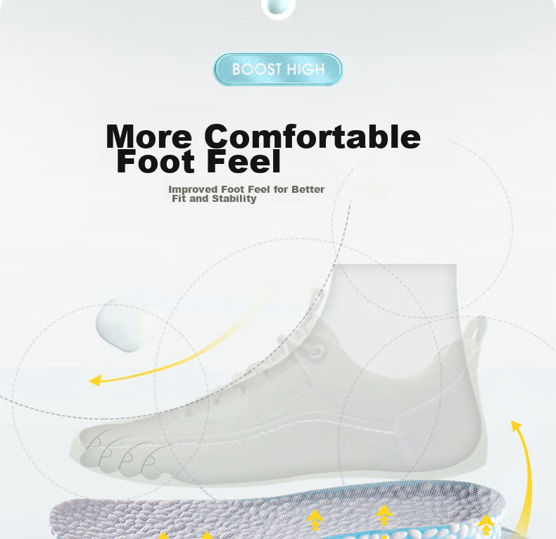 Warrior Height-Increasing Insoles for Men And Women, Invisible Sports Lift Inserts 5257 1.5CM [Blue] - Size 43-44 32