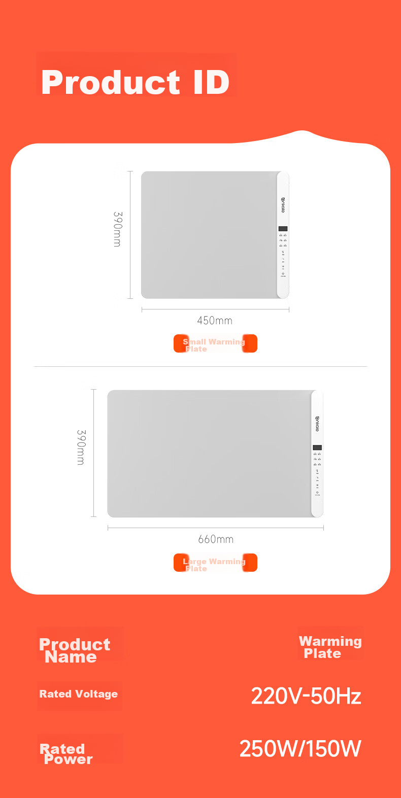 Ankale Food Warming Plate Upgraded Detachable Temperature Control Ultra-thin Integrated Silicone Roll-up Multi-level Adjustable Heat Preservation Board AJL-N03 10