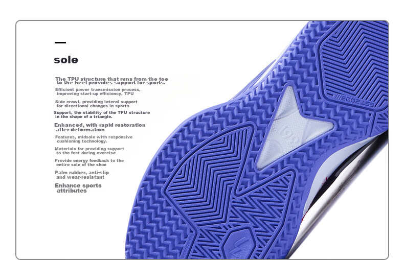 361° Children's Basketball Shoes, 2024 Fall/winter Youth All-Round Performance Quick-Rebound Technology Basketball Shoes, Blue, Size 39 20