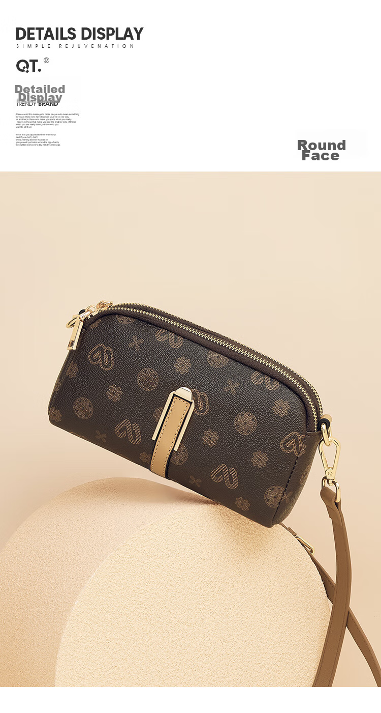 Laorentou Ladies Handbag, Large Capacity, Monogram Shoulder Bag, Crossbody Bag, Phone Pouch, Small Purse, Valentine's Day Gift 2