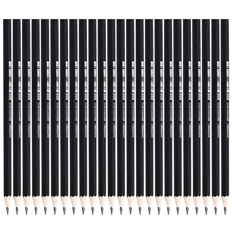 M&G Hexagonal Natural Wood 2B Pencils Student Exam Office Use 12-Pack AWP33901