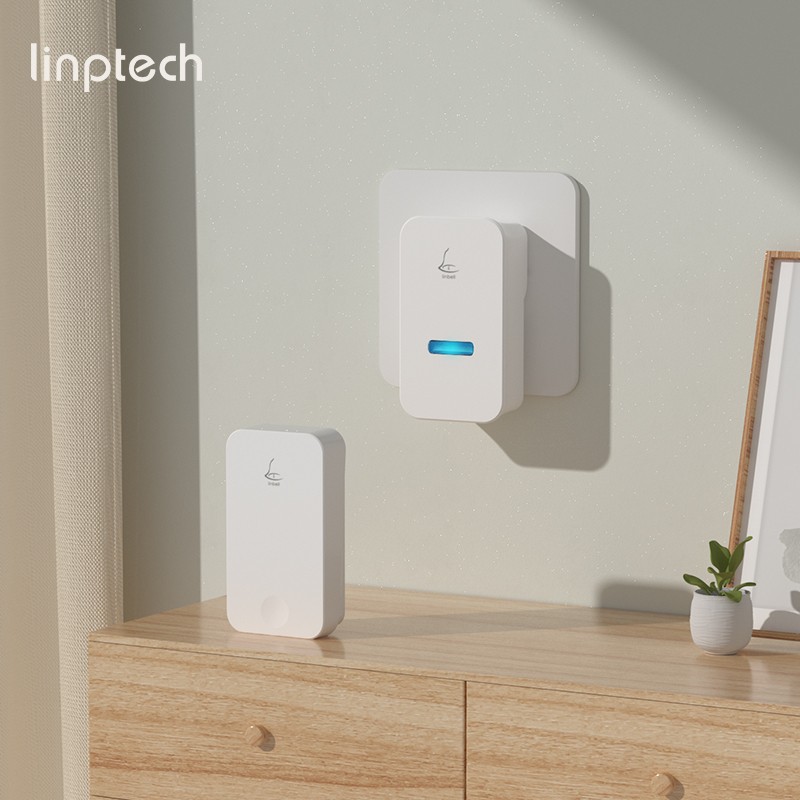 Linptech Doorbell, Wireless Home And Villa Doorbell without Batteries, Self-Powered, Long-Range, Waterproof, G4 One-To