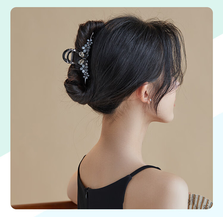 CHIMERA Luxury Hair Claw Clip, High-End Hair Accessory for Women, Elegant Rhinestone Hairpiece for Back of Head, Birthday Gift for Wome 17