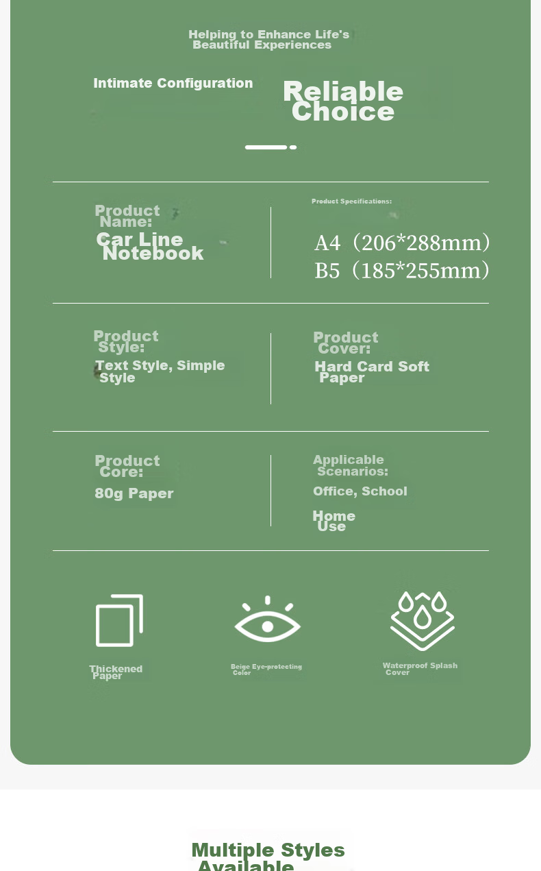 Youxueku A5 Soft Cover Lined Notebook, High-Quality Stitched Notebook for Students And Exam Preparation, Error Correction Book with Text Style, Sweet Design, 4-Pack Set, Mid-Autumn Festival Gift 2