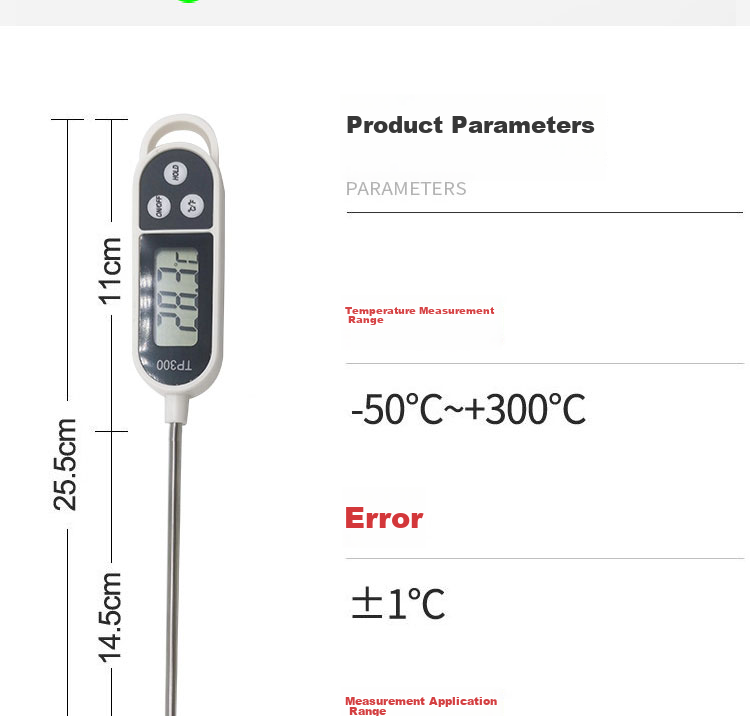 Biokang Probe Ultra-Fast Food Thermometer Indoor Temperature Meter Water Temperature Thermometer Milk Thermometer 8