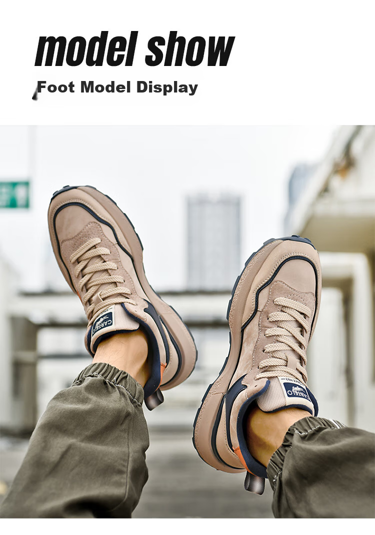 CARTELO Men's Shoes, Casual Sports, Autumn And Winter Outdoor Hiking, Travel Commuting, Jogging, Soft Sole, Wear-Resistant, Retro Versatile, New Style 10