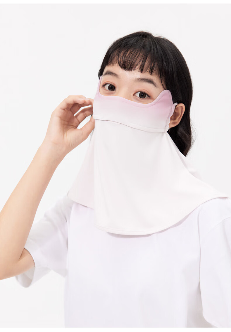BWNK Sun Protection Face Mask for Women, Outdoor Cycling Mask, Ice Silk Breathable Ear-Loop Face Covering, Face Shield, Sun Protection, Eye Corner Guard, Thin Face Mask 4