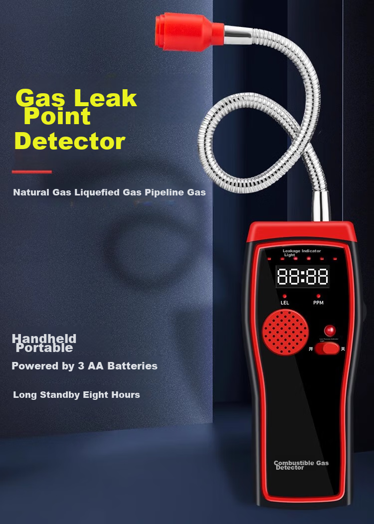 Beihai Combustible Gas Detector, Natural Gas And Coal Gas Handheld Portable Gas Detection Alarm with Digital Display, Model 816 2