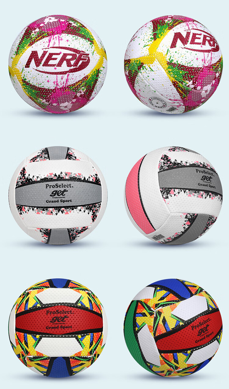 ProSelect Air Volleyball No.5 Light Soft for Children, Students, Middle-Aged And Elderly Fitness, Entertainment, Competition Soft Volleyball GV441M 11