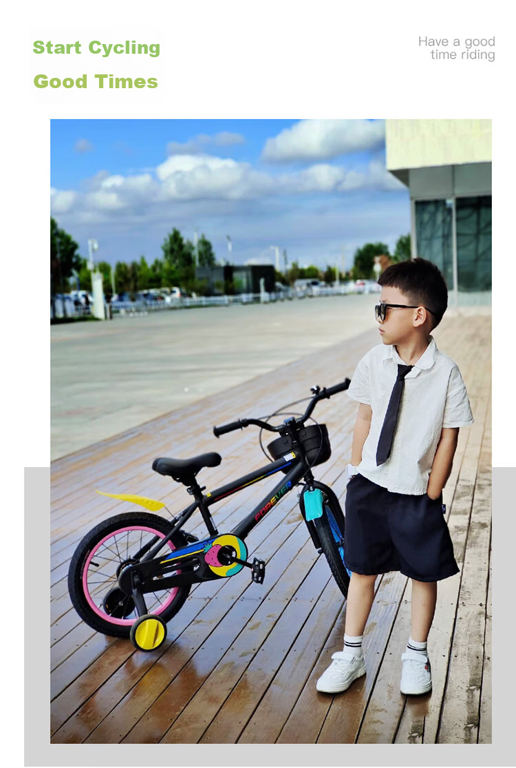 FOREVER Children's Bicycle, Kids' Bike for Boys And Girls, Pedal Bike, Balance Bike, Bicycle, Baby Bike, 16-Inch, Dream Black 10