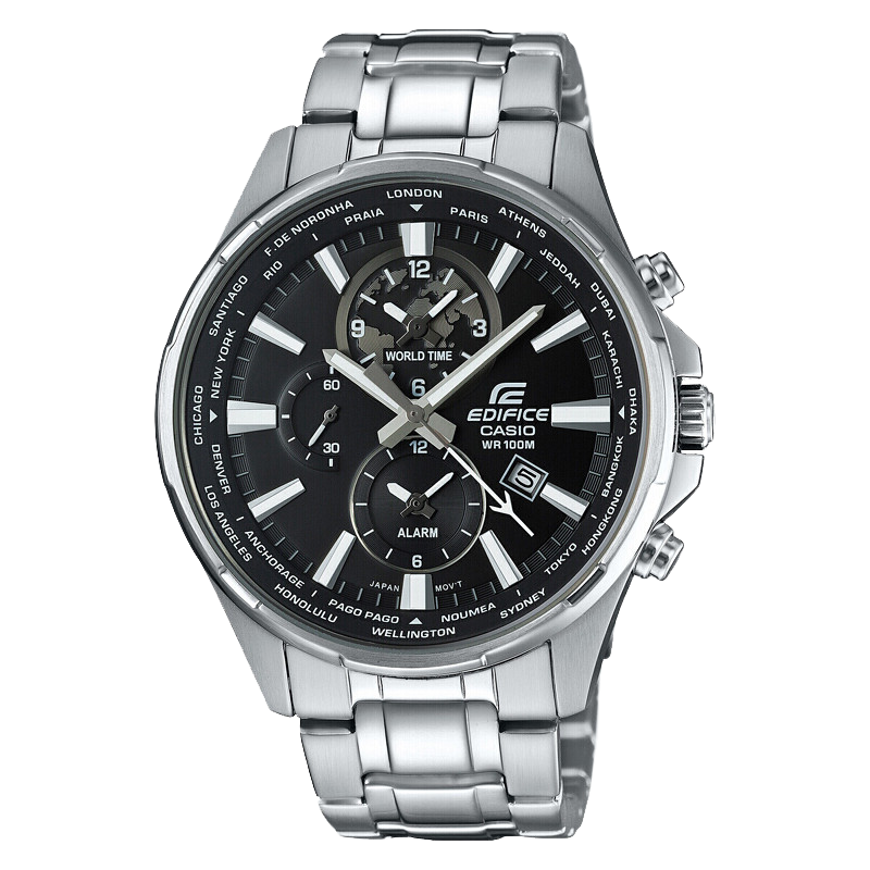 CASIO Watch for Men, EDIFICE Student Three-Dial Casual Quartz Watch for Exams, Japanese And Korean Style, Gift for Boyfriend, EFR-304D