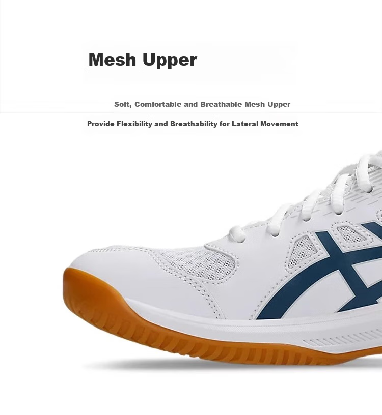 Asics Badminton And Table Tennis Shoes, UPCOURT 6 Men's All-Round Sports Shoes, 1071A104-100, Size 40 5
