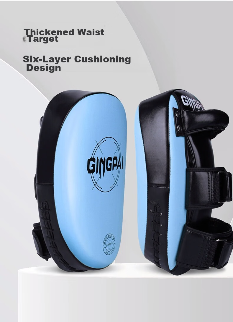 Jingpai Children's Sanda Fighting Target Foot Target Parent-Child Set, Home Exercise for Adults And Kids, Boxing Gloves, Sky Blue Color 16